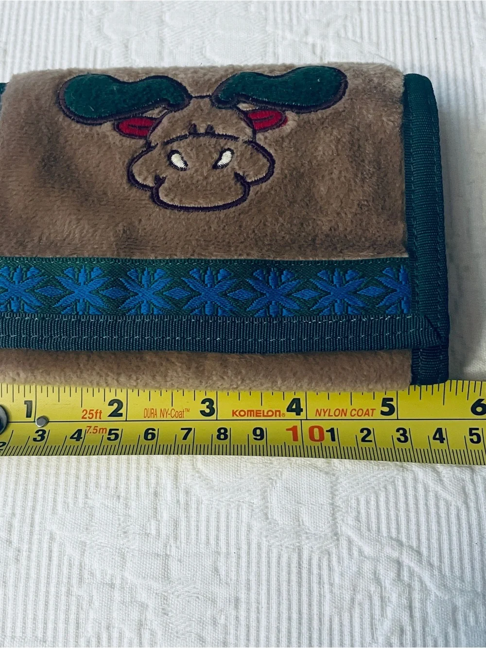 Nici wallet embroidered moose face